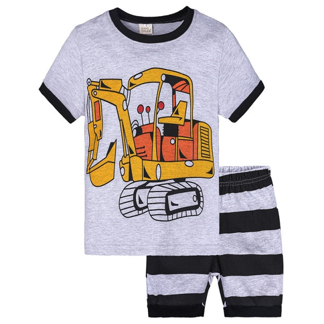BABABYBU Baby Dinosaur Print Clothes Set Toddler